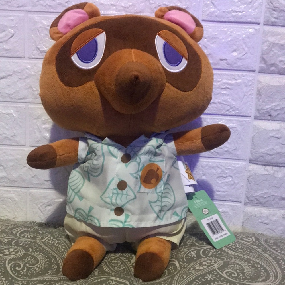 Nintendo Animal Crossing TOM NOOK 18" Plush Decorative Pillow Games Toy
